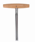 Stainless Steel Violin Peg Reamer With Wooden Handle Pro Grade Anti Rust Luthier Tool For 3 4 Violins front view