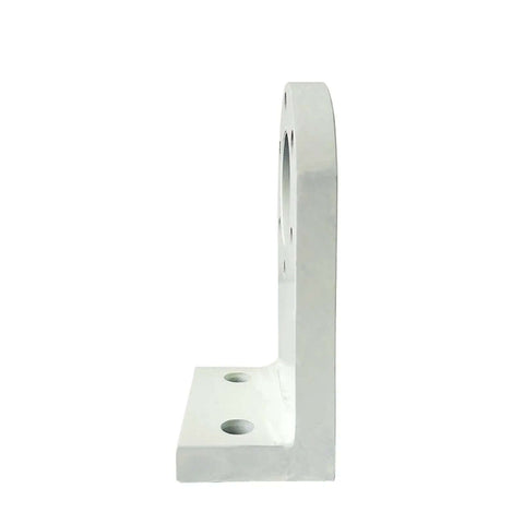 Side view of Magnetic Particle L Shaped Mounting Plate and Brake Mounting Bracket for 10 20cm fixing plate in durable alloy.