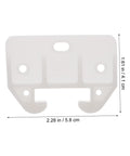 Plastic Drawer Slide Kit Heavy Duty Rails With Latches For Cabinets And Dressers 12 Piece Replacement Set component with measurements