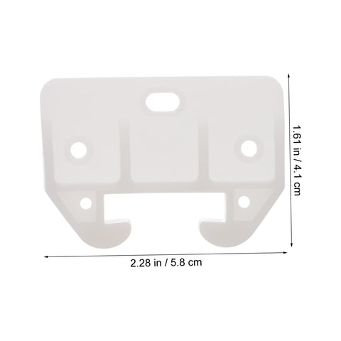 Plastic Drawer Slide Kit Heavy Duty Rails With Latches For Cabinets And Dressers 12 Piece Replacement Set component with measurements