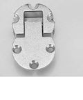 Close-up of a 2 Pack 90 Degree Adjustable Door Flap Hinges made from zinc alloy for concealed cabinet and cupboard hardware.