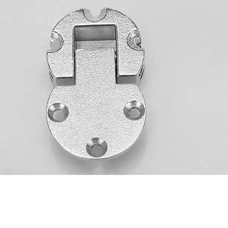 Front view of Two Pack 90 Degree Adjustable Door Flap Hinges Zinc Alloy Back Flap Hinge Concealed Lid for cabinets, stable design