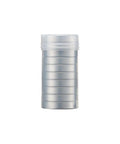 Stack of Double Rubber Sealed Roller Bearings Set For Motors And Home Appliances Deep Groove Ball Bearings packed in a clear plastic tube.