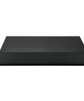 Front view of Matte Black Shower Niche Shelf 12 X 24 Inches, Ultra Thin 3mm Shelf, 304 Stainless Steel Construction