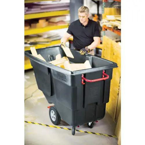Heavy Duty HDPE Utility Cart With Steering Wheels And 1200 Pound Capacity Roll It Anywhere Without Breaking A Sweat Rock Solid Build Moves Through Doors And Elevators Built For The Long Haul In Black