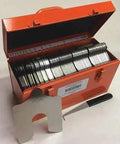 Stainless Steel Slotted Shim Kit Five By Five Inches With Tabbed Shims 260 Piece Assortment Grade 302 304 Thickness From 0.001 To 0.125 Inch