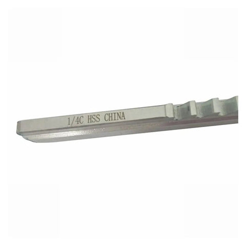 One Eighth Inch Push Type Keyway Broach For High Speed Steel HSS Cutting Ideal For CNC Broaching Machines And Lathes metal tool close-up