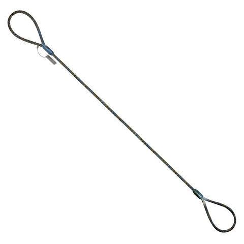 Built Tough 3/8 Inch Wire Rope Choker Sling 2 Ft Long For Heavy Duty Industrial Rigging And Lifting Up To 2800 Lbs Rock Solid Performance No Sweat Setup For Daily Shop Use And Pro Contractors Getting Jobs Done Fast