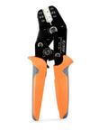 iCrimp SN-01BM ratchet crimper with orange handles for AWG28-20; suitable for XH, PH, PX, JST, Molex terminals.