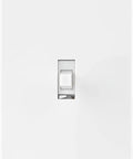 Slick Z Wave Long Range Dimmer Switch With Classic Toggle Design For Effortless Smart Home Control compatible with Alexa, displayed in white.