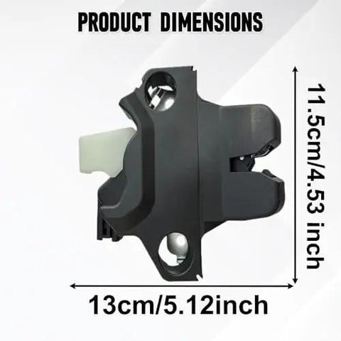 Tesla Model 3 Manual Trunk Latch Actuator Replacement For Vehicles 2018 To 2025 Non Powered Rear Hatch Lifter Mechanism with dimensions.