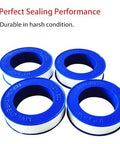 4 Rolls 1/2 Inch Wide PTFE Thread Seal Tape 520 Inches Per Roll Plumbers Tape For Water Pipes And Shower Heads No Leak Seal
