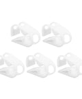 Adjustable Tubing Clamps For 1/2 To 3/4 Inch Tubing 5 Pack Dope Lab Grade Hose Clamps shown in a set of five, made of durable PP material.