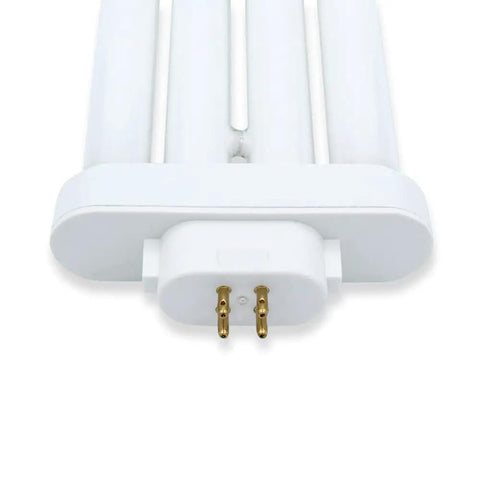 Base view of 27W Dope Natural Daylight Spectrum CFL Bulb For Verilux Happy Eyes 6500K White 1 Pack GX10Q 4 Pin Base T4 Shape