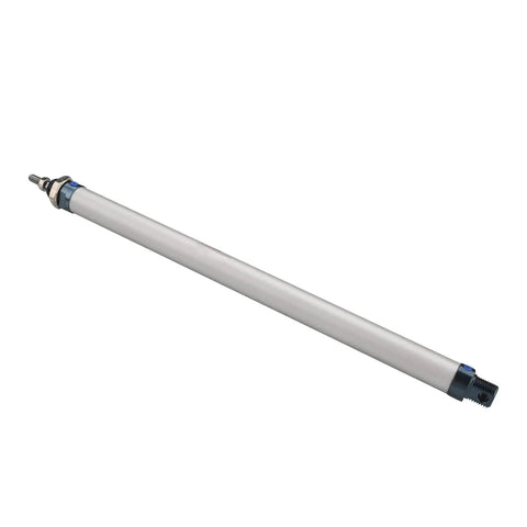 Compact MAL16 x 250 Double Acting Aluminum Pneumatic Cylinder with 16mm Bore and 250mm Stroke, side view