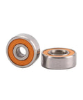 Two ceramic ball bearings S688 2RS CB ABEC7, 8x16x5 mm with orange seals