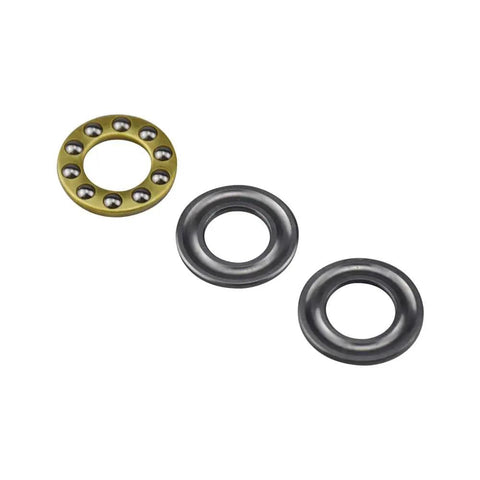 All-in-One Worm Gear Kit For 5Qt And 6Qt Stand Mixers components on display, metal rings and parts, compatible with Whirlpool KitchenAid.