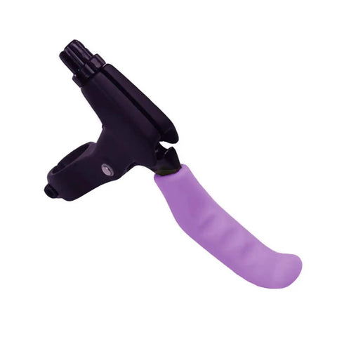 Silicone Bicycle Brake Grip Cover Anti Slip Waterproof Shield For Mountain Bikes And Scooters Lever Protector shown on a brake handle