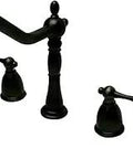 Oil Rubbed Bronze Widespread Kitchen Faucet With Brass Sprayer, Solid Brass Construction Built to Last, 1.8 GPM Flow, Deck Mount.