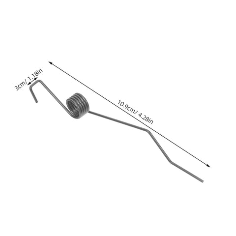 Upgrade Your Baskets With Heavy Duty Trash Can Lid Torsion Springs That Hold Tight And Stay Quiet For Easy Home Maintenance DIY Repair Parts. Gray steel spring, 10.9cm long