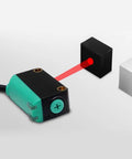 Diffuse Photoelectric Sensor With Background Suppression Not Affected By Object Color NPN Output detecting black and white blocks