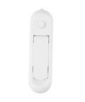 Front view of white Grab-And-Go Portable Anti-Open Door Lock For Home And Travel With One-Touch Release No Tools Needed