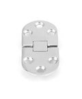 Marine Grade 316 Stainless Steel Door Hinge, mirror polished, flush mount for cabins and compartments, saltwater ready, 2 pack