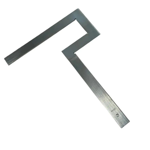 All Purpose Flange Square Galvanized Steel Bracket 300 x 300 mm Multicolored Finish Heavy Duty Construction Hardware for Shelving, Frames, Racks, and DIY Projects, close-up angle