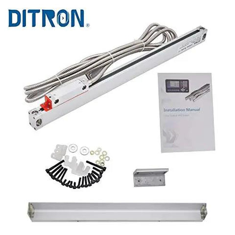2Axis LCD DRO Digital Readout For Lathe And Milling Machines With 5um Linear Scales 16 By 40 Inch Glass Optical Encoder set