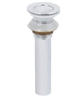 ZAWELIYO Copper Pop Up Drain Stopper Kit, 19cm with shiny chrome finish and rubber seal for superior drainage.