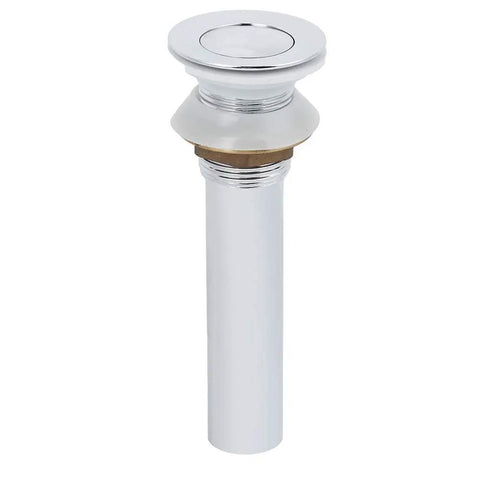 ZAWELIYO Copper Pop Up Drain Stopper Kit, 19cm with shiny chrome finish and rubber seal for superior drainage.