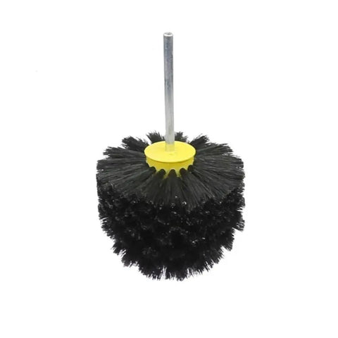 Heavy Duty Drill Mounted Polishing Brush Set With Sisal Fur And Bristle Wheels for deep cutting buffing and glossy finish