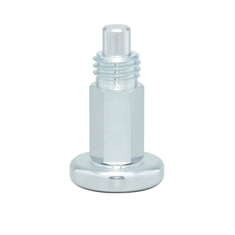 Top Shelf Spring Plunger Index Pin With Machine Screw Shaft Fine And Coarse Thread Choices No Nut Needed For robust jigs, shiny steel finish.