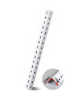 Heavy Duty Perforated Angle Steel Shelf Post 94.5 Inch White Upright for Industrial Shelving Replacement and Height Expansion