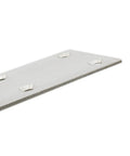 No Fuss Four Pack Heavy Duty Mending Plates Stainless Steel Straight Brackets close-up showing mounting holes for attachment.