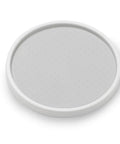 Basic Turntable Organizer For Kitchen Cabinets And Countertops, 360 Spin Storage, white 10-inch single-level design visible