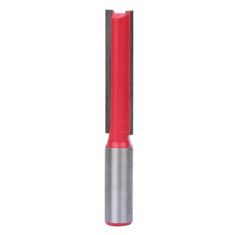 Super Sharp 1/2 Inch Router Bit Prolonged Milling Cutter For Precise Woodworking trim with a red coating and steel body.