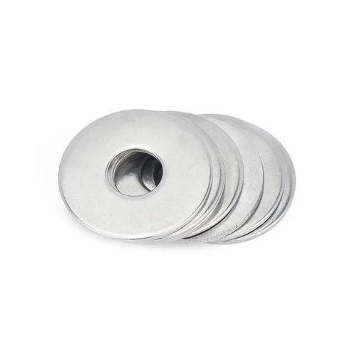 100-Piece 304 Stainless Steel Flat Washer Set Assortment With Inner Diameters From M1.6 To M30 And Multiple Outer Diameters Durable Gasket Kit For Mechanical Automotive And Home Hardware Projects, stacked washers