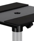 Pole Mount Shelf For 35mm Stands Turns Your DJ Pro Audio Rig Into A Solid Laptop Projector Or Monitor Shelf With A Sturdy 9.45 By 9 Inch Platform