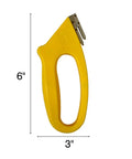 Slick Dual Purpose Flute Cutter For 4Mm Coroplast And Corrugated Plastic Panels Dead On Precision Scoring Tool, 6 inch yellow handle.