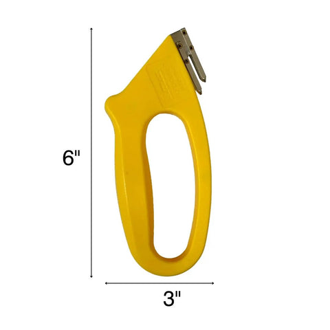Slick Dual Purpose Flute Cutter For 4Mm Coroplast And Corrugated Plastic Panels Dead On Precision Scoring Tool, 6 inch yellow handle.