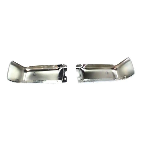 Upgrade Your Ride With Premium Steel Rear Bumper End Caps For Ford F150 2009-2014 Chrome Finish Left And Right Side Fitment Includes FX4 Lariat Platinum STX XL XLT SVT Raptor Limited Models Perfect Upgrade! chrome steel rear bumper end caps pair