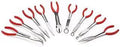 Heavy Duty 9 Piece 11 Inch Long Nose Pliers Set For Auto Shop Built Tough For Cable Cutting Gripping And Tightening