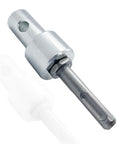 Beefy Auger Drill Adapter For Ice Fishing SDS Plus To One Half Inch Thread Keyless Drill Chuck Adapter For Impact Drivers And Earth Augers