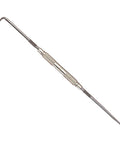 Pro Grade Scriber Set With Nickel Plated Knurled Grip And Finely Tapered Points, 9 Inch Length, One Straight And One Bent Scriber