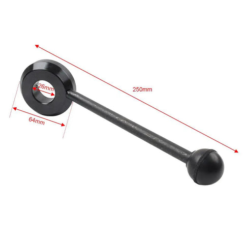 Heavy Duty Quill Handle For Bridgeport Series One Vertical Turret Milling Machine Replacement Fits One Inch Shaft, 250mm length