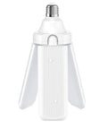 LED Garage Light 3 Panel Adjustable Screw In Shop Light Bulb E26 Base 4000 Lumens Non Dimmable 5000K Daylight Ceiling Light