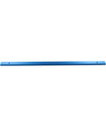 Blue Double T Track Miter Gauge 500mm Aluminum Alloy T Slot for Router Table viewed horizontally on white background.