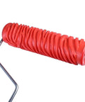 Game Changing Wall Embossing Roller For DIY Pros create dope textured finishes on interior paint jobs, red rubber roller
