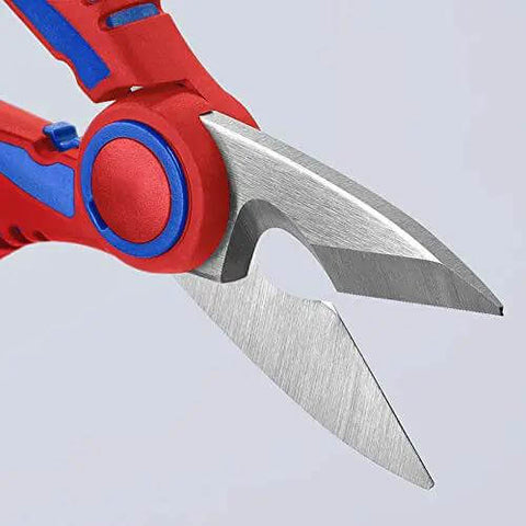 Electricians Shears With Ferrule Crimp Area Up To 6 Square Millimeters, 6.25 Inch Pro Grade Stainless Steel Blades With Fine Serration